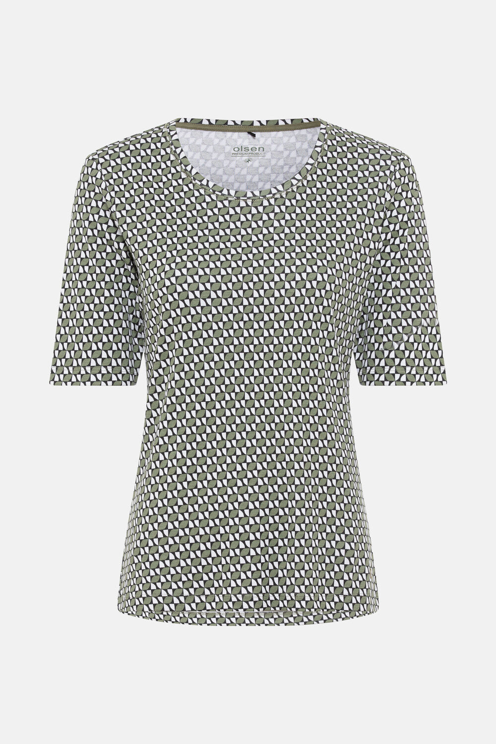 Olsen - Olive Print T-shirt