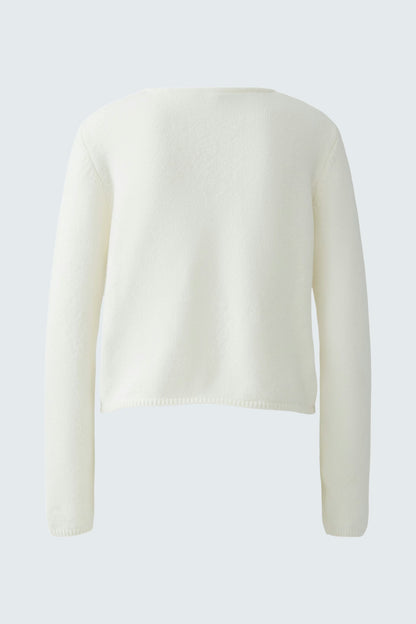 Oui- Bow Cream Cardi