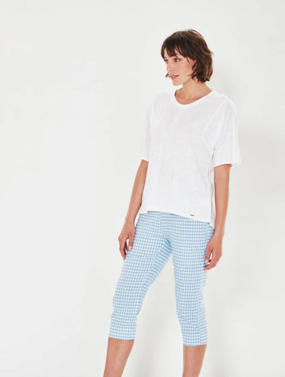 Verge - Acrobat Capri Gingham Sky Blue