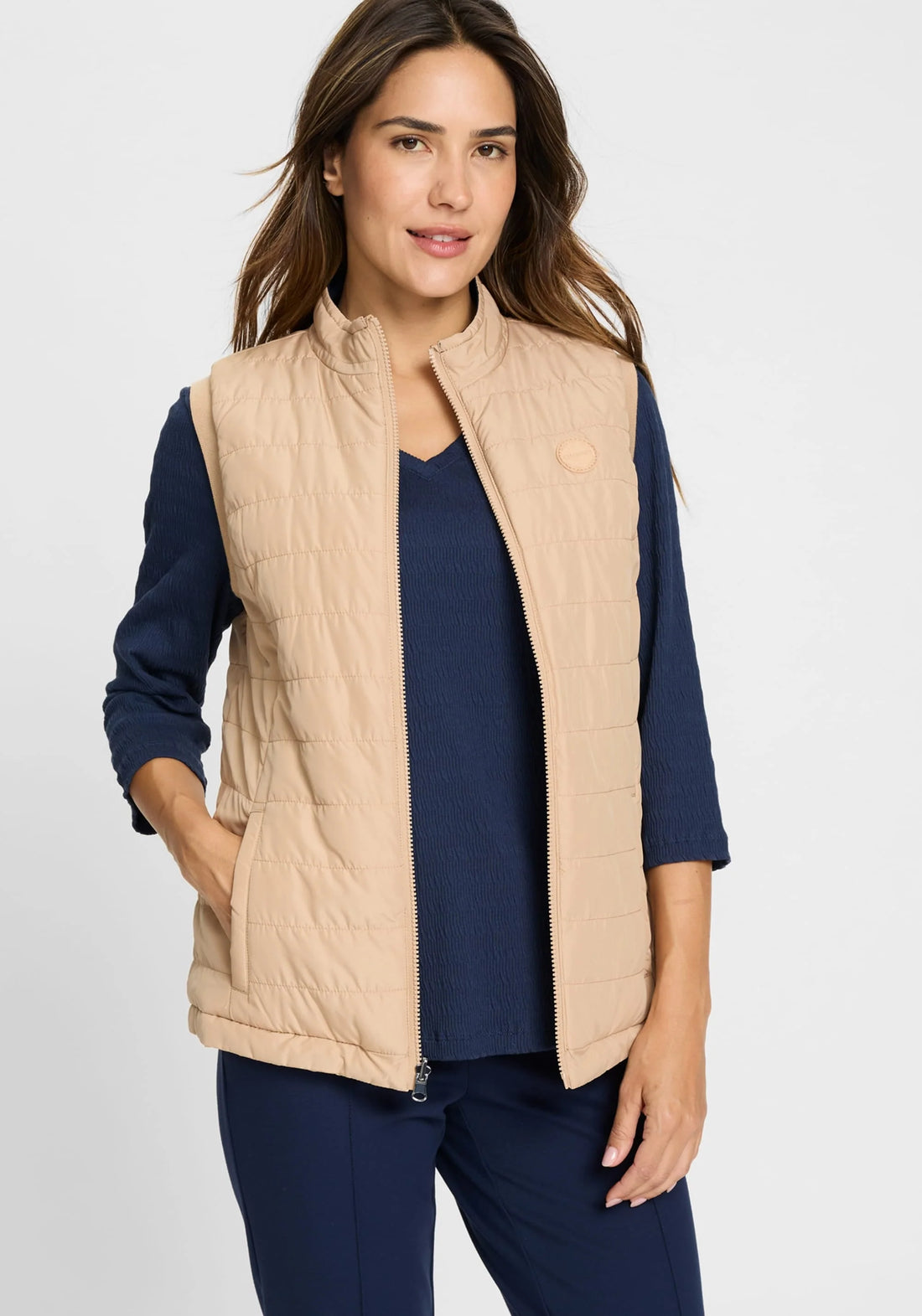 Olsen- Navy and Tobacco Reversable Vest
