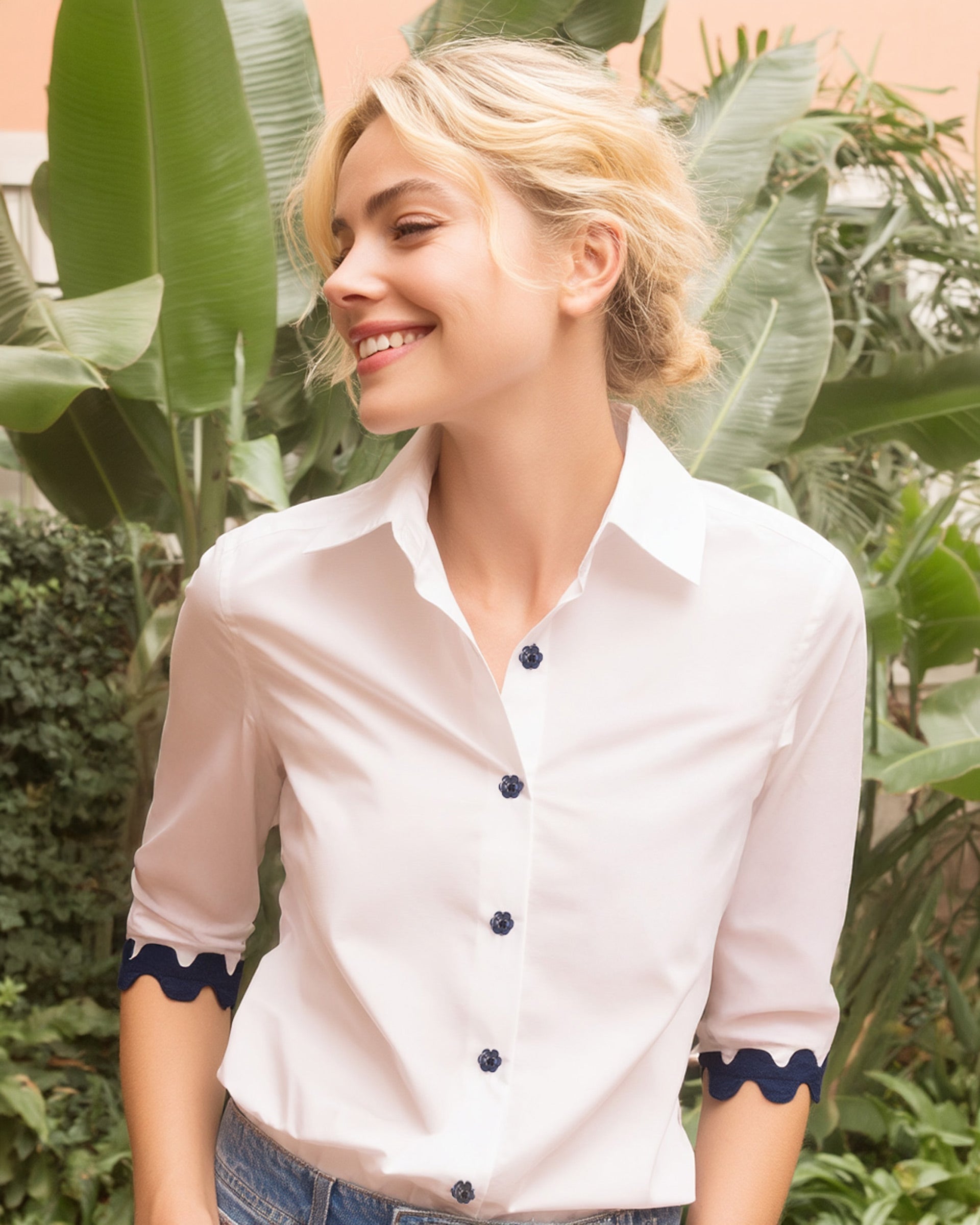 Vilagallo White Paola Poplin Shirt