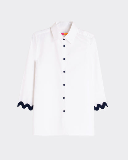 Vilagallo White Paola Poplin Shirt