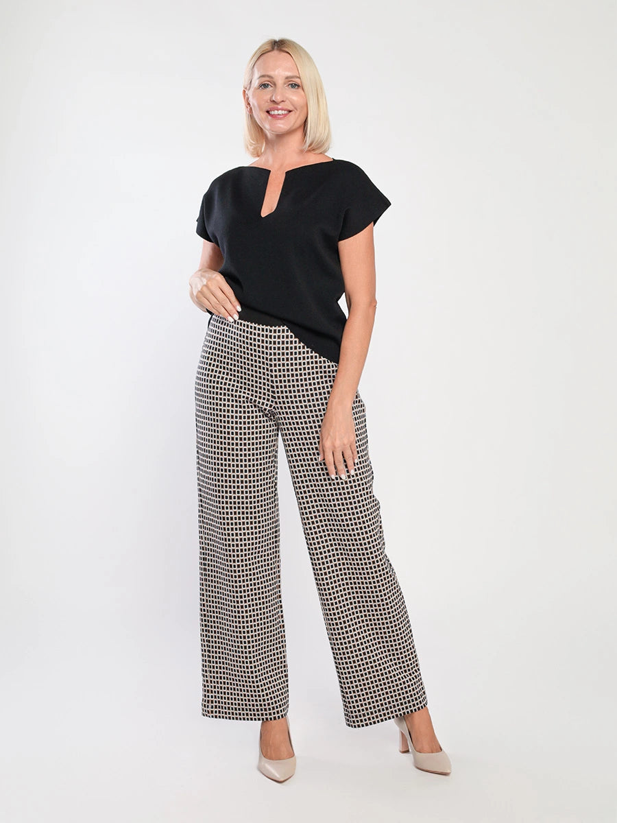 Gerry Weber Edition- Loose Fit Multi Colour Trousers