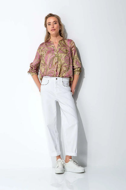 CATNOIR - White Stud Jeans