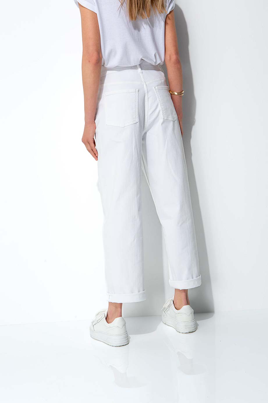 CATNOIR - White Stud Jeans