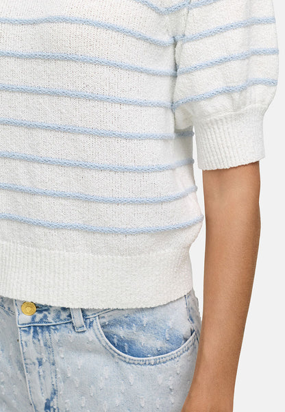 CATNOIR Blue and White Knit