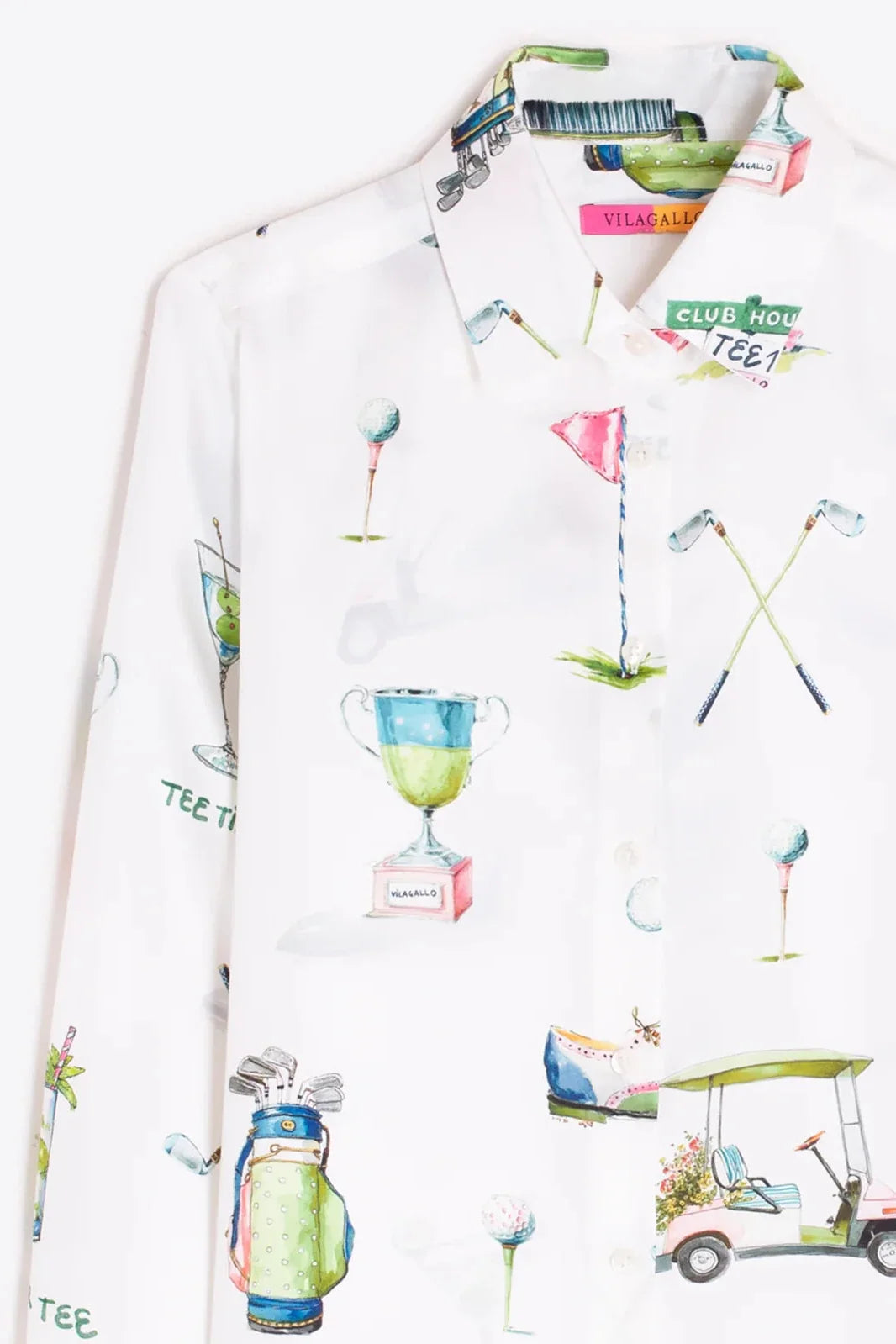 Vilagallo Silk Golf Par Shirt