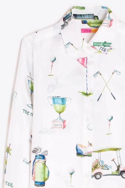 Vilagallo Silk Golf Par Shirt