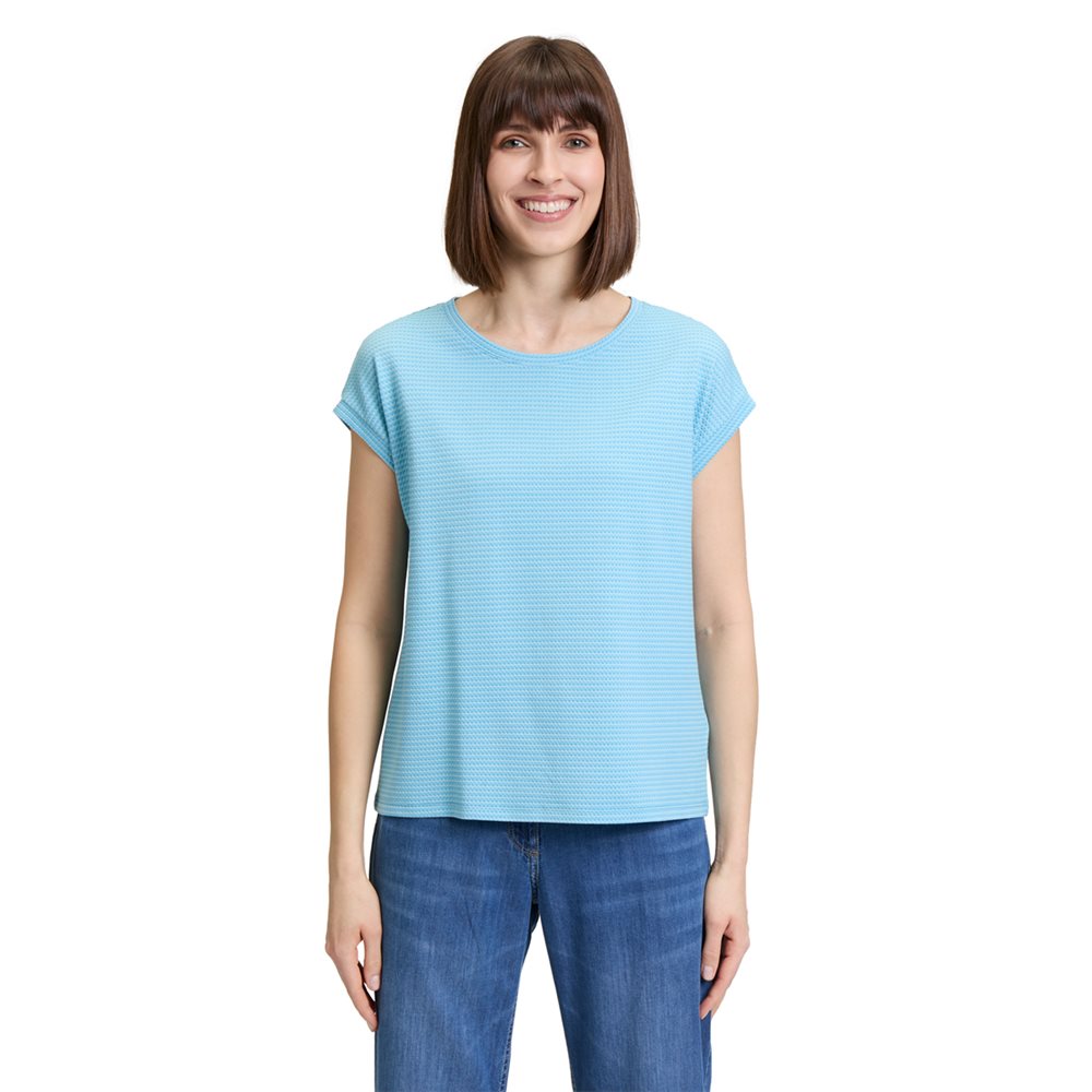 Betty Barclay - Blue Textured T-Shirt