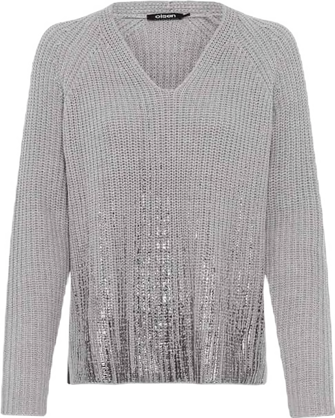 Olsen Silver Grey Knit Jumper