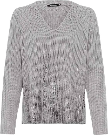 Olsen Silver Grey Knit Jumper