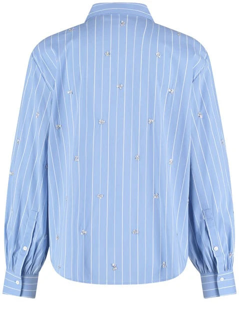 Gerry Weber - Blue and White Striped Shirt with Sequins