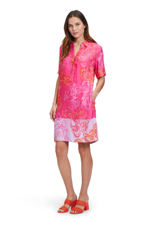 Betty Barclay - Vibrant Pink Pattern Dress