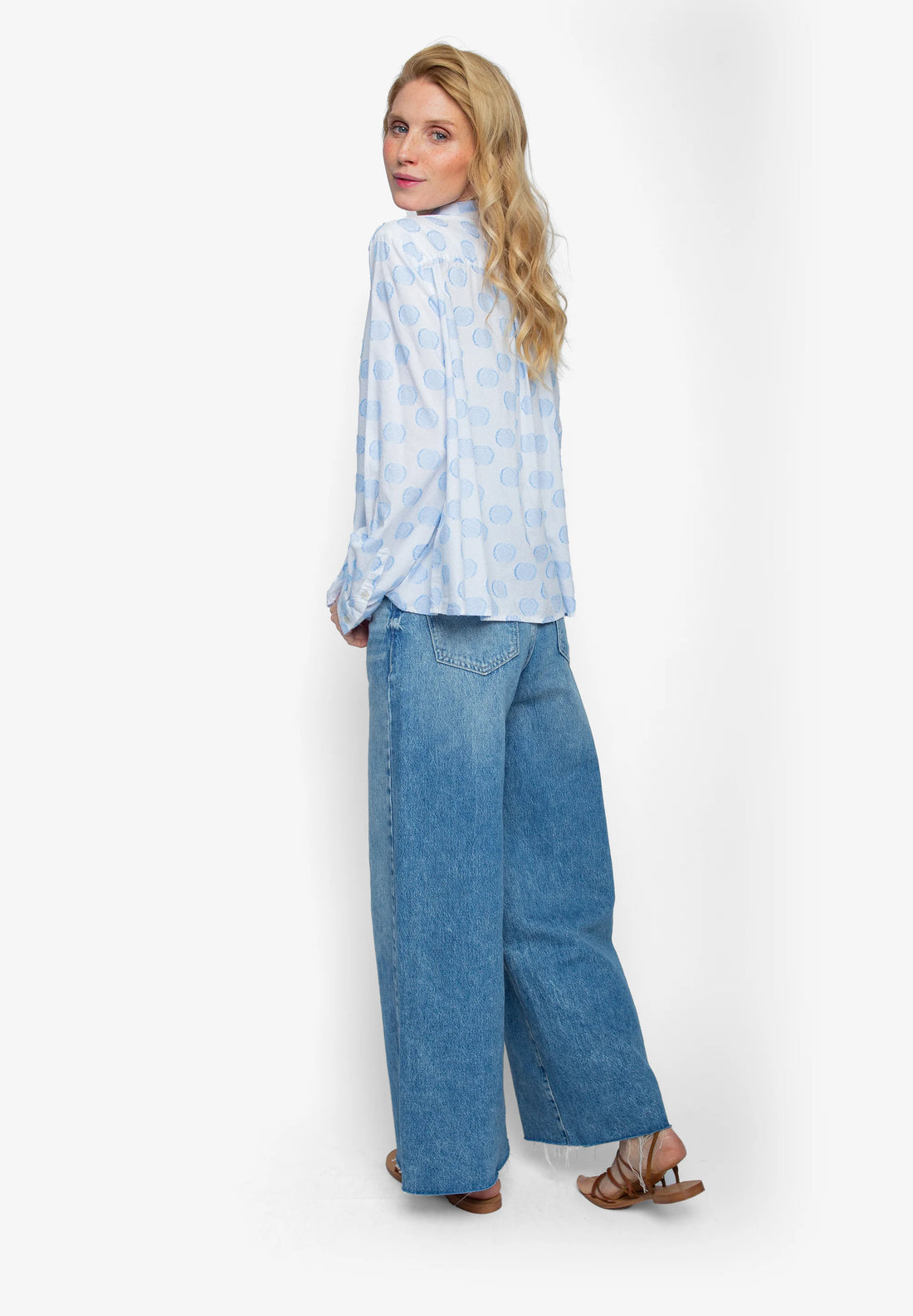 Emily Van Den Bergh - Blue Spot Top