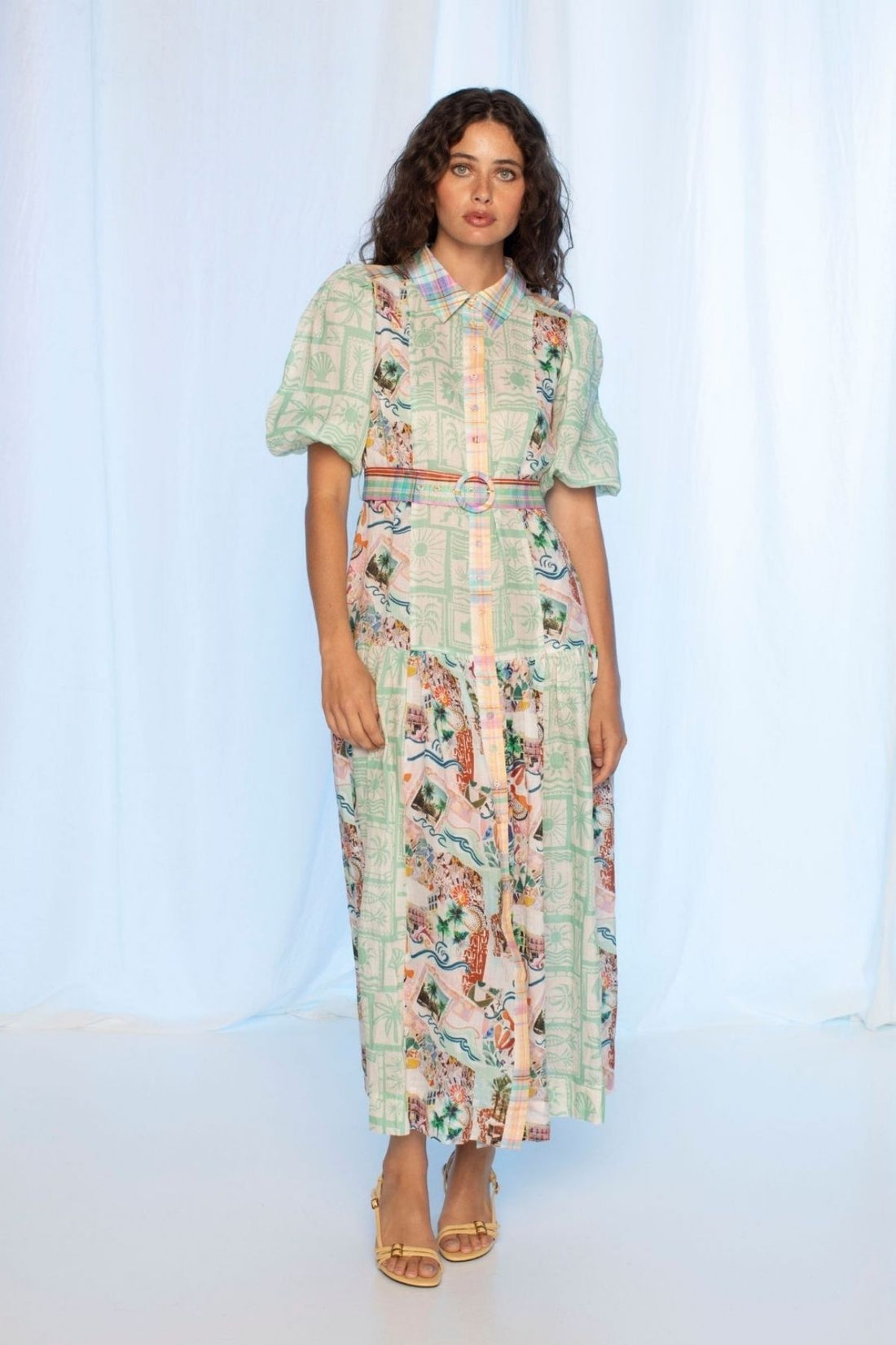 Kachel -  Jean Maxi Dress