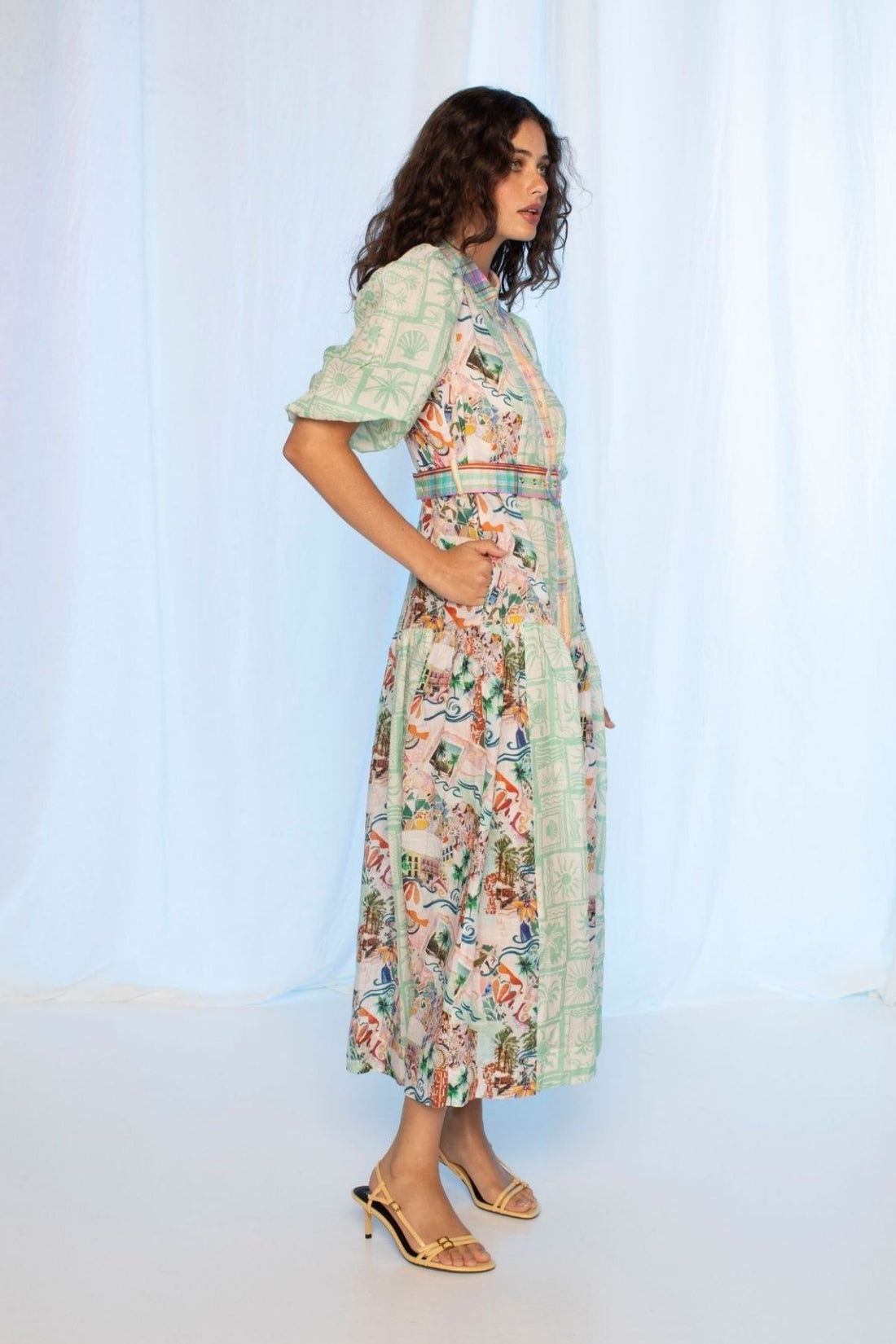Kachel -  Jean Maxi Dress