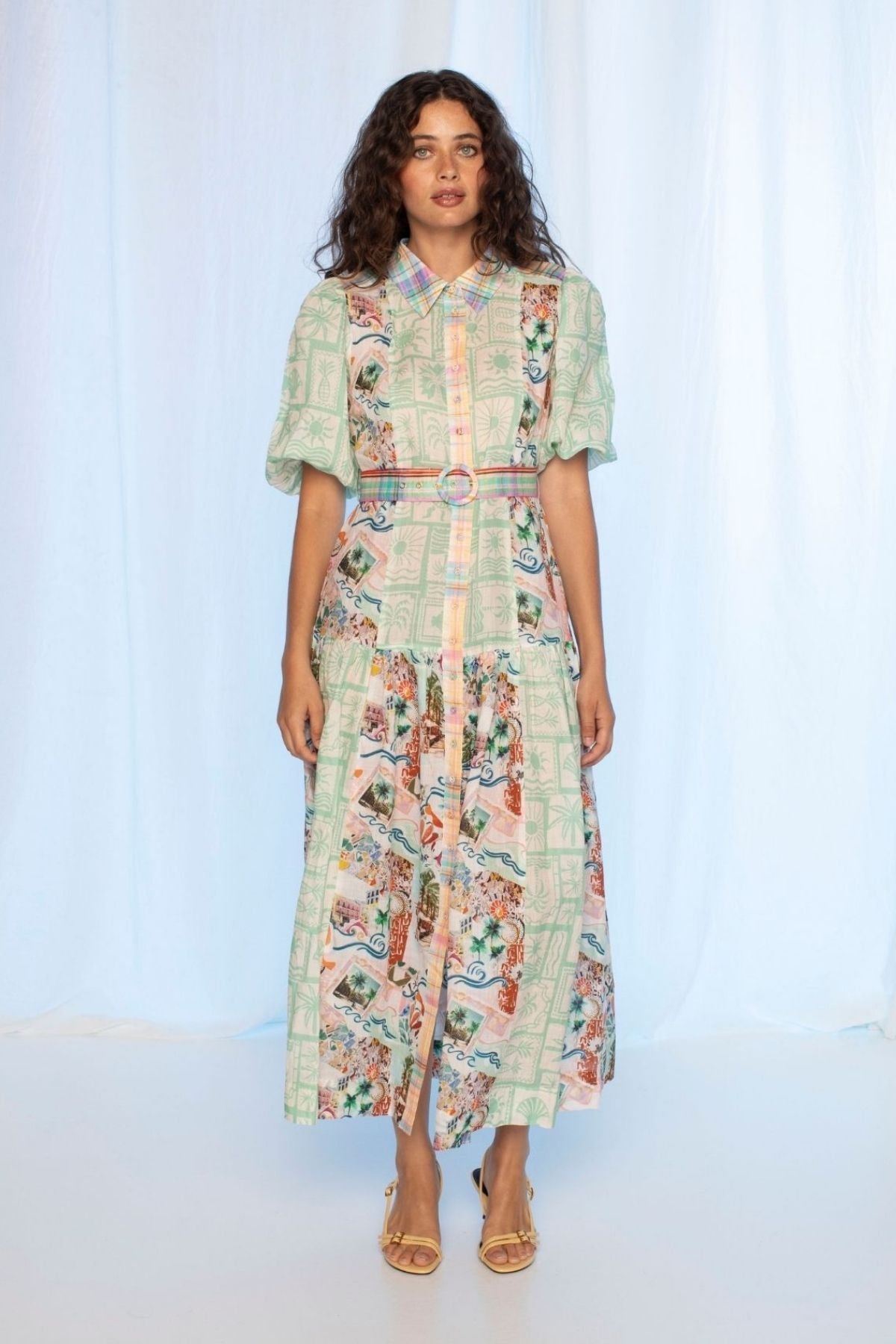 Kachel -  Jean Maxi Dress