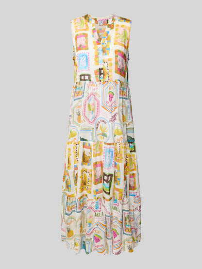 Emily Van Den Bergh - Tropical Fruit Sleeveless Maxi Dress