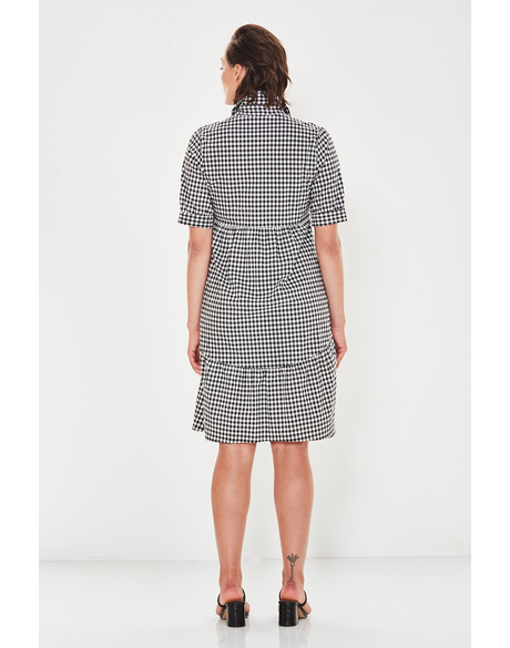 Verge - Acrobat Gingham Kirby Dress