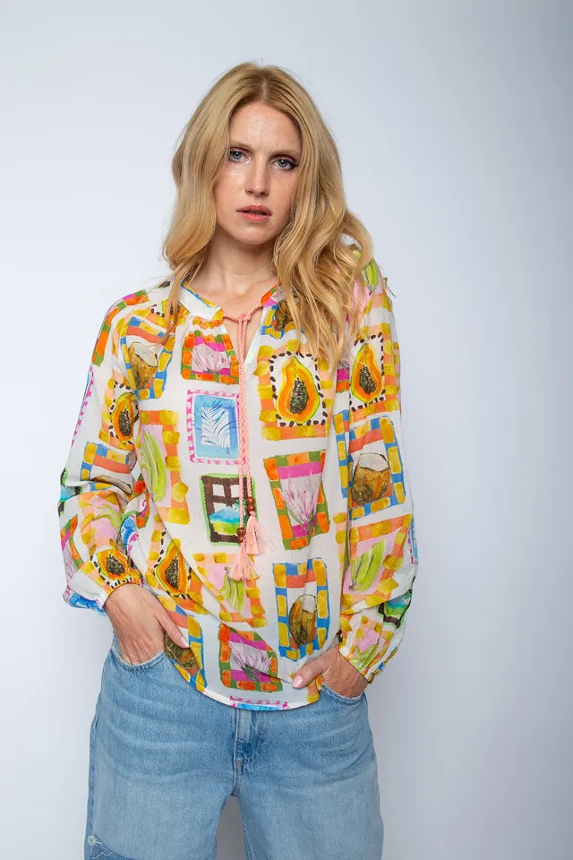 Emily Van Den Bergh - Tropical Fruity Blouse