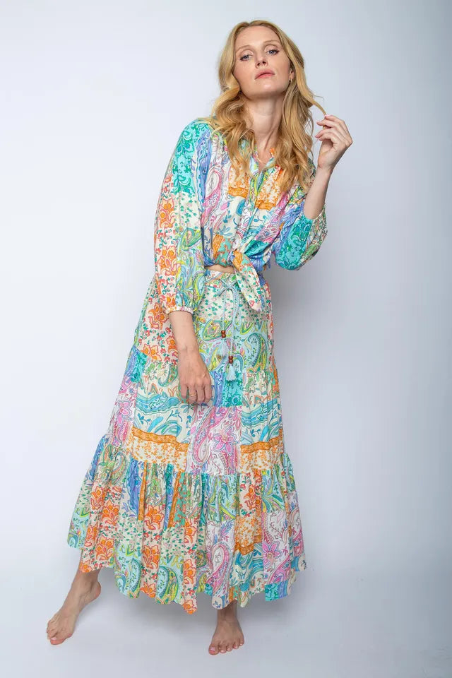 Emily Van Den Bergh -Paisley Print Skirt