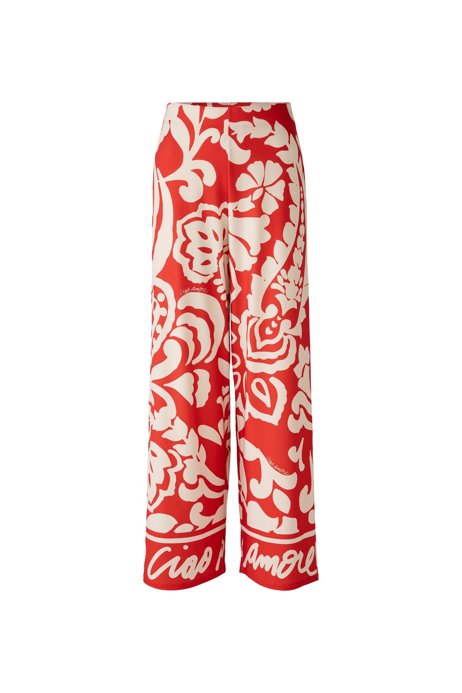 Oui - Red Print Ciao Amore Pants