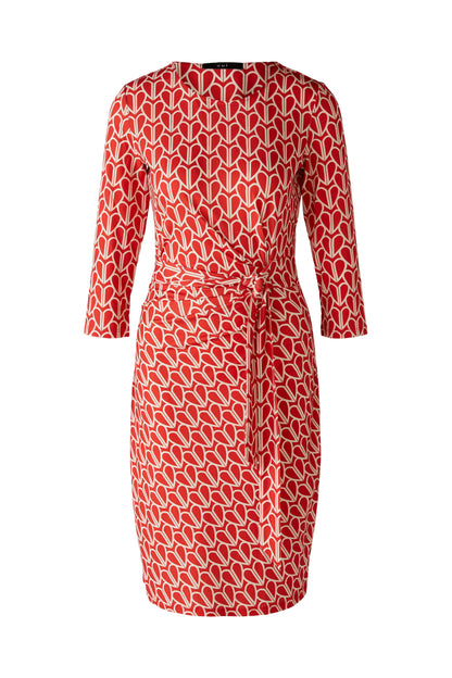 Oui - Red Print Heart Dress