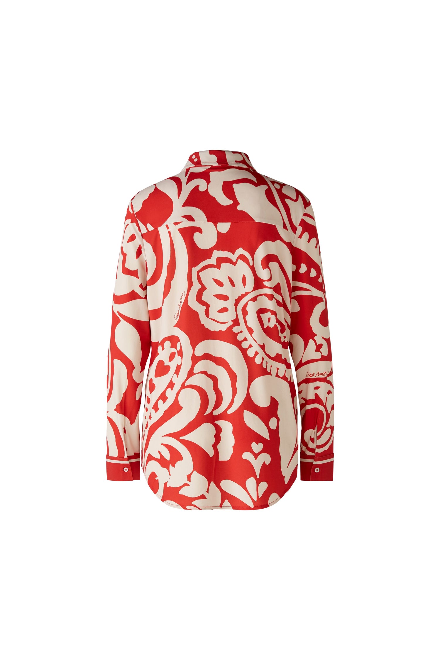 Oui - Red Print Ciao Amore Blouse