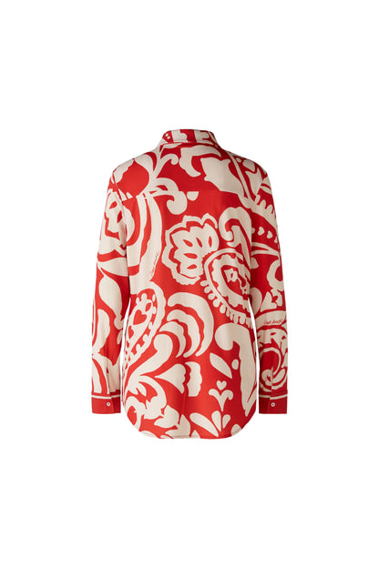 Oui - Red Print Ciao Amore Blouse