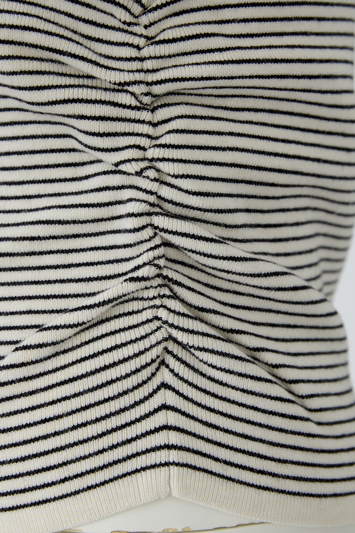 Oui- Black and White Knit Top