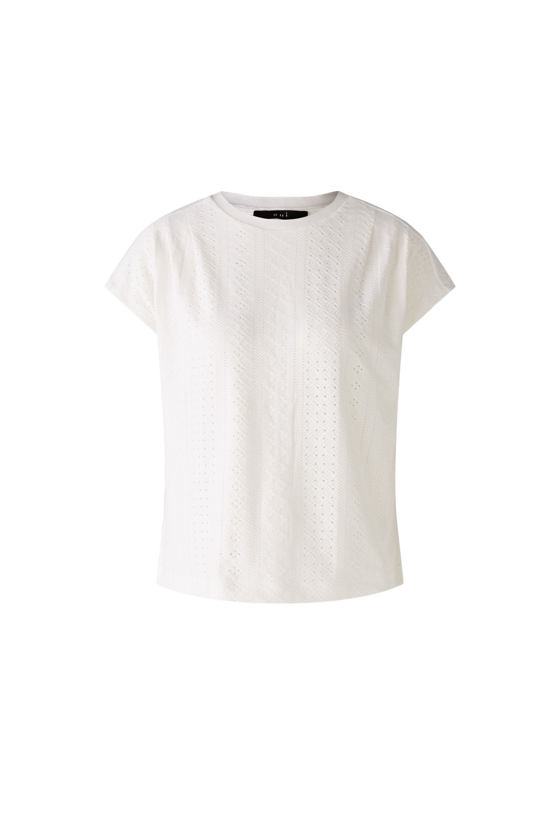 Oui - White Lace Style Top