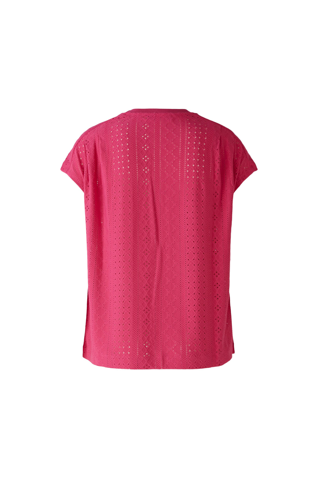 Oui - Hot Pink Lace Style Top