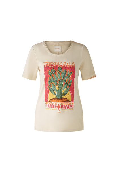 Oui - Cactus Print Tee