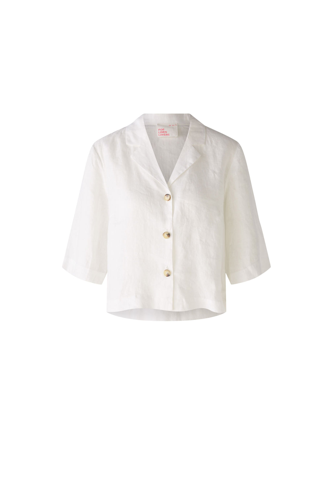 Oui -Linen White Blouse / Jacket