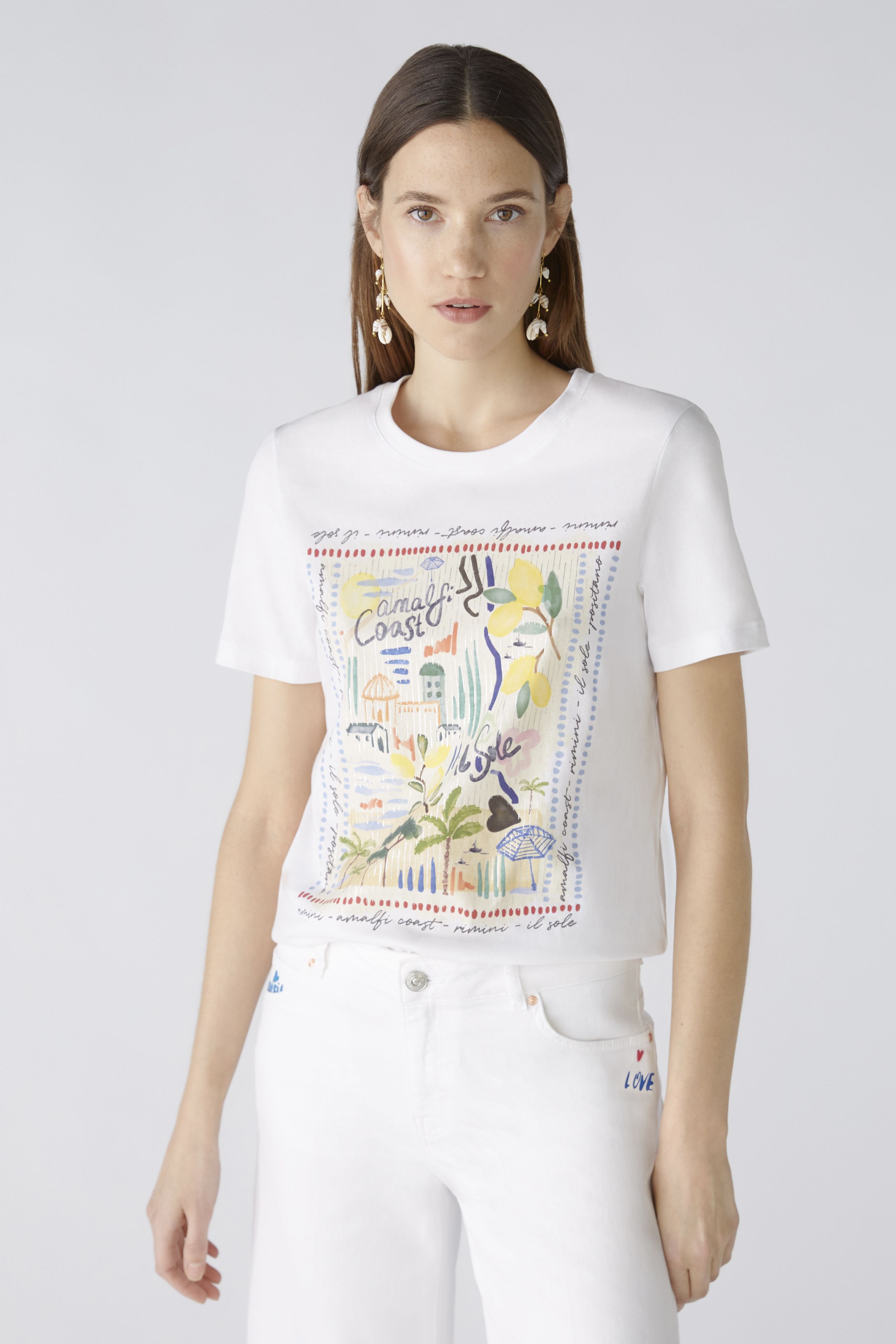 Oui - Amalfi Print Tee