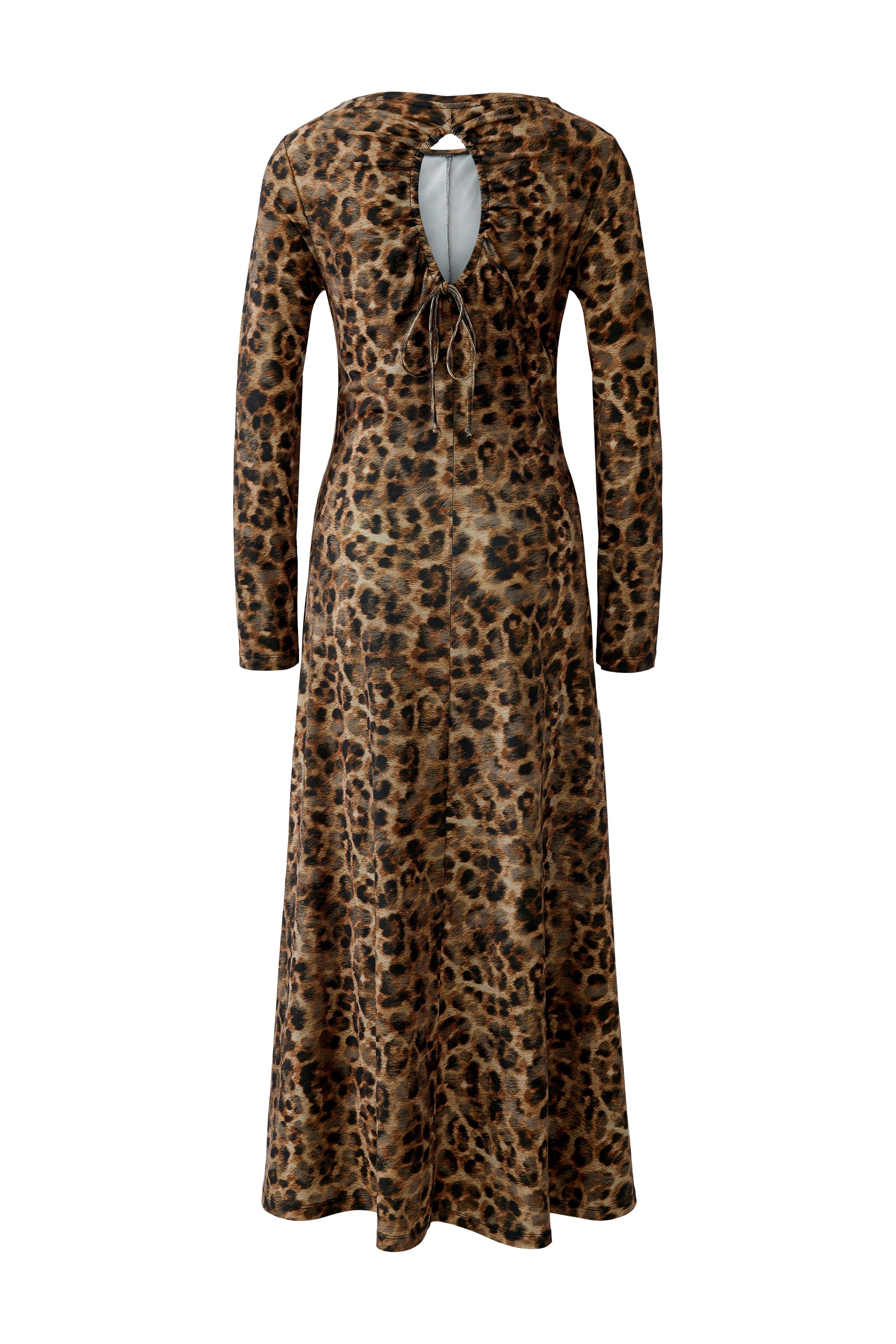 Oui- Animal Print Dress