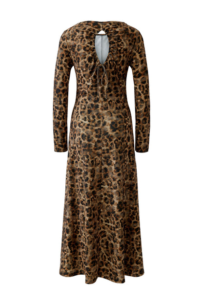 Oui- Animal Print Dress