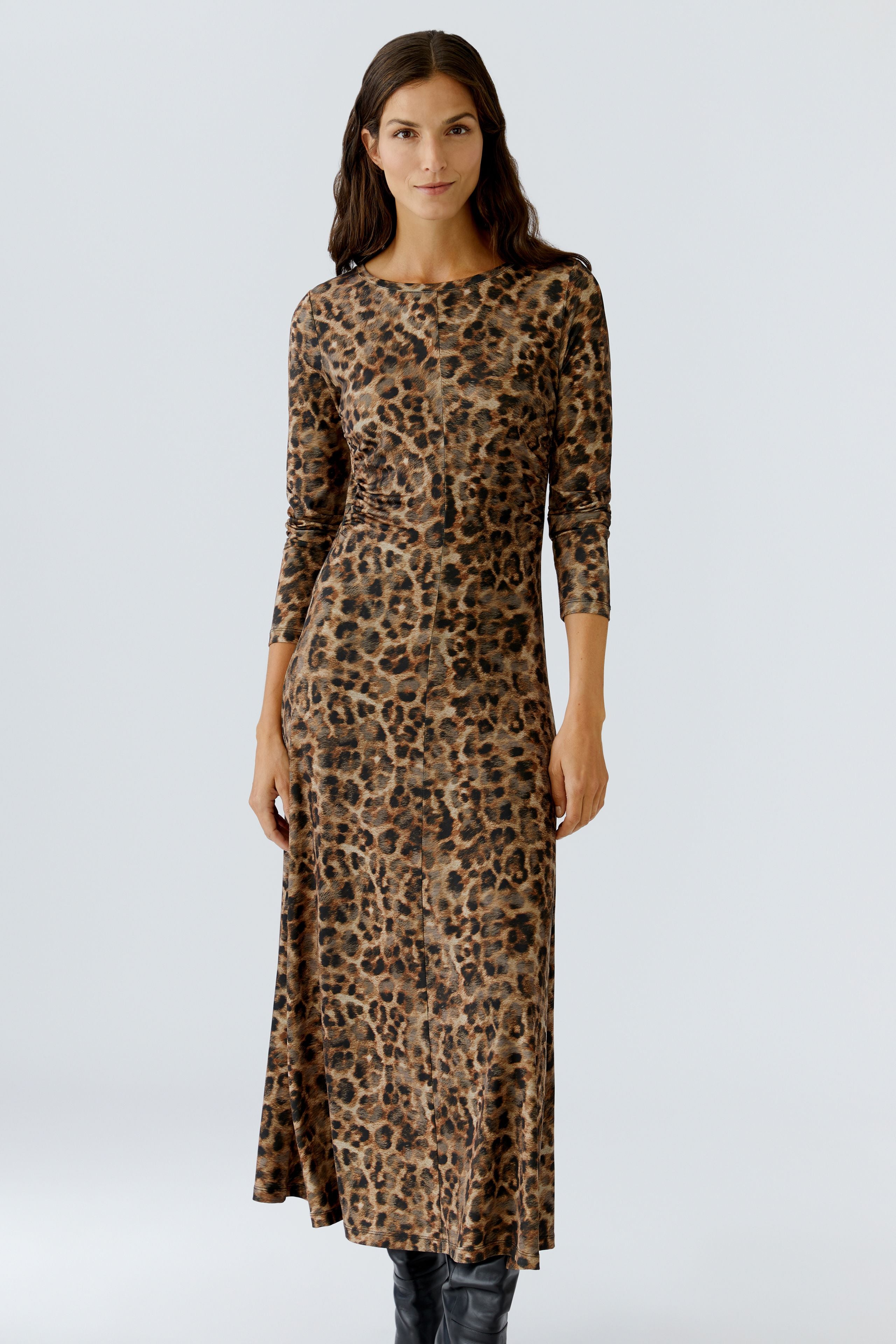 Oui- Animal Print Dress