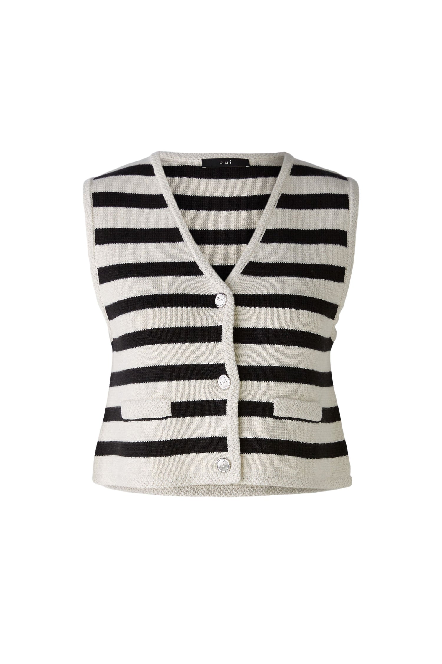 Oui- Knit Stripe Vest