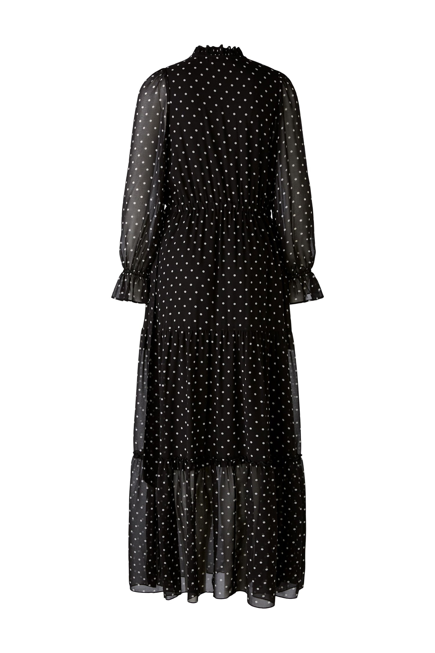 Oui- Black and White Spot Maxi Dress