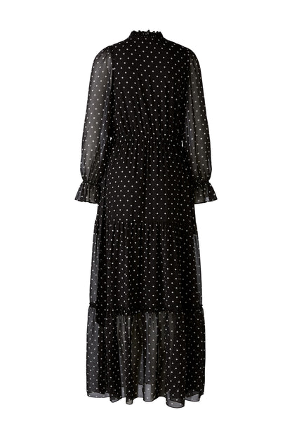 Oui- Black and White Spot Maxi Dress