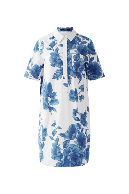 Oui- Blue Floral Dress