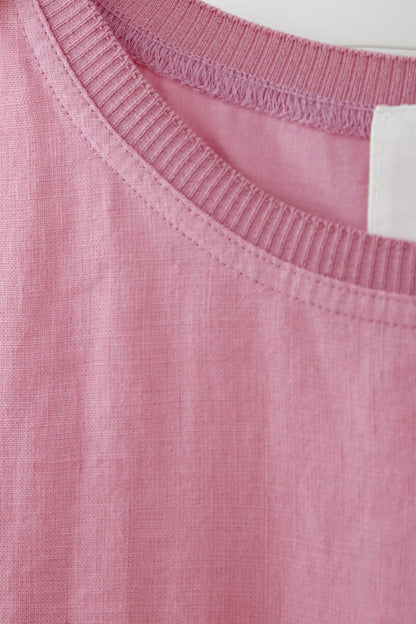 Oui - Pink Linen Dress