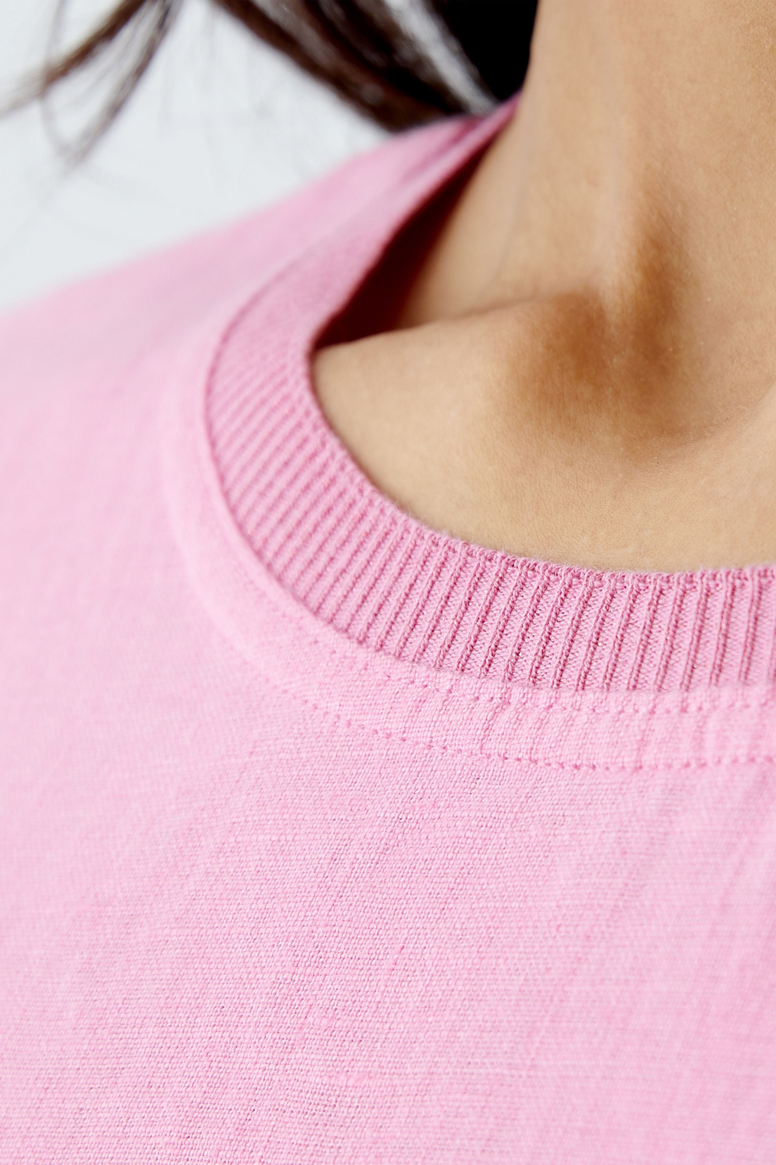 Oui - Pink Linen Dress