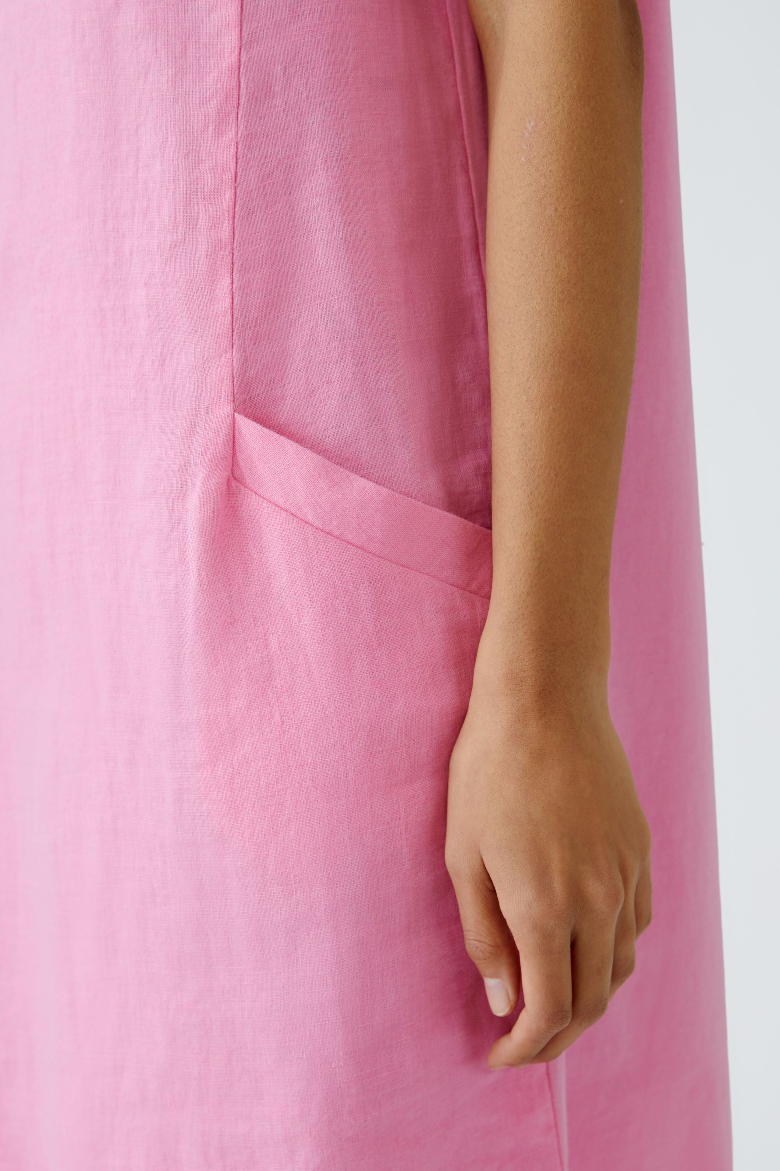 Oui - Pink Linen Dress