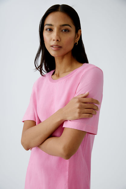 Oui - Pink Linen Dress
