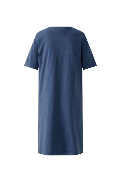 Oui- Mid Blue Linen Dress