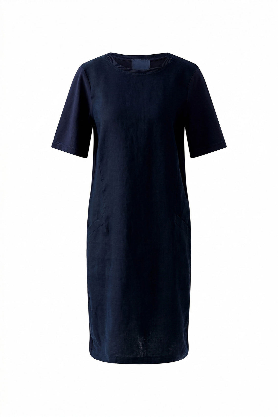 Oui - Navy Linen Dress