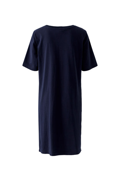 Oui - Navy Linen Dress