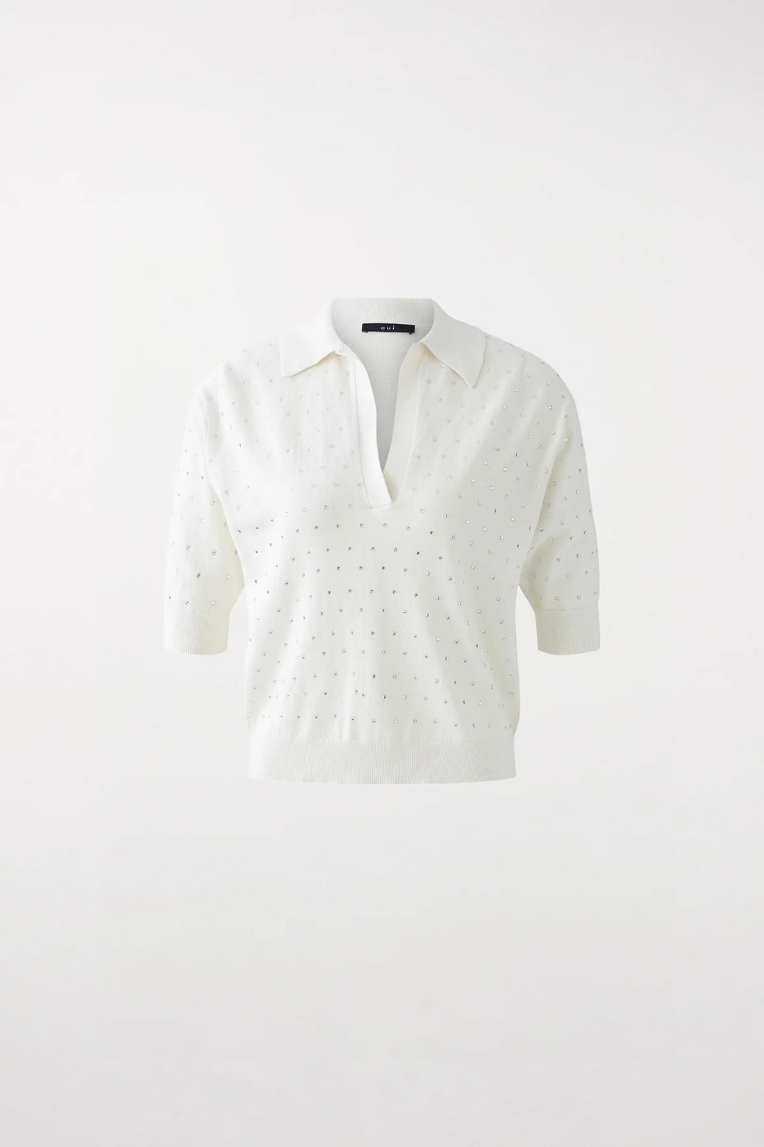 Oui - Crystal White Polo